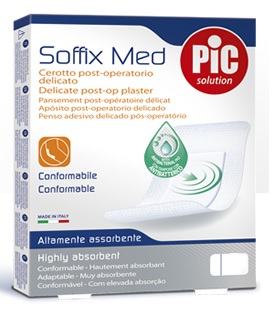 CEROTTO PIC SOFFIX MED IN TNT CON TAMPONE CENTRALE ASSORBENTE STERILE MONOUSO 30X10 CM STERILI ANTIBATTERICO 3 PEZZI - farmaciabianca.it