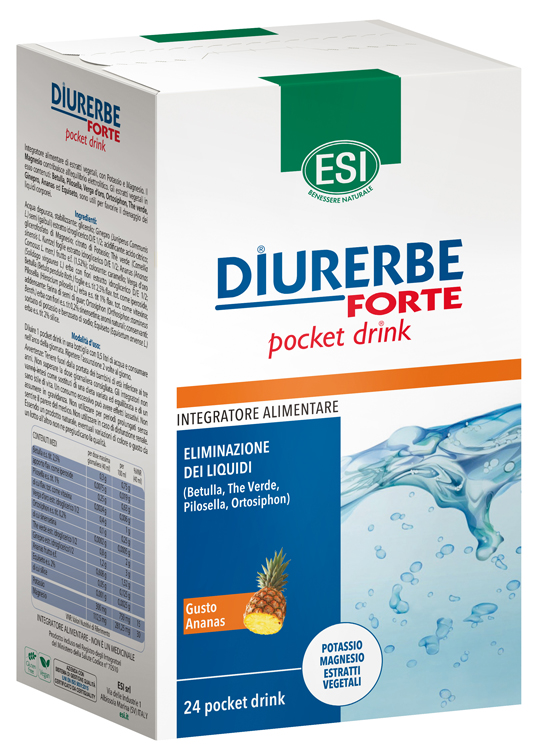 ESI DIURERBE FORTE POCKET DRINK ANANAS 24 X 20 ML - farmaciabianca.it