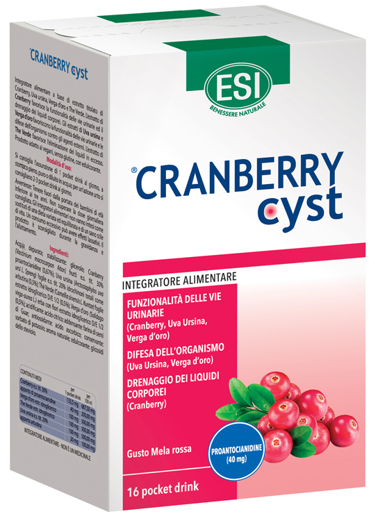 ESI CRANBERRY CYST POCKET DRINK 16 BUSTINE - farmaciabianca.it