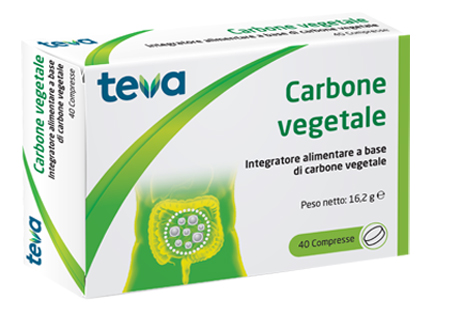 CARBONE VEGETALE TEVA 40 COMPRESSE 16,2 G - farmaciabianca.it