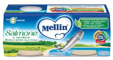 MELLIN OMOGENEIZZATO SALMONE 2 X 80 G - farmaciabianca.it