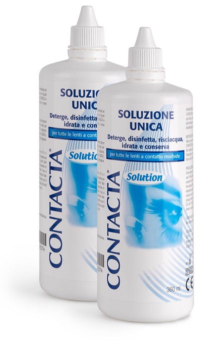 SOLUZIONE PER LENTI A CONTATTO CONTACTA 2 PEZZI 360 ML - farmaciabianca.it