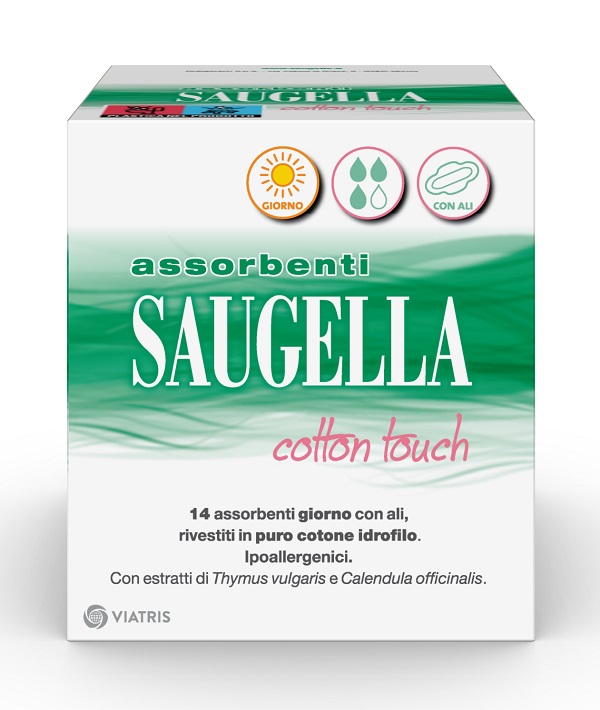 SAUGELLA COTTON TOUCH ASSORBENTI GIORNO 14 PEZZI TAGLIO PREZZO - farmaciabianca.it