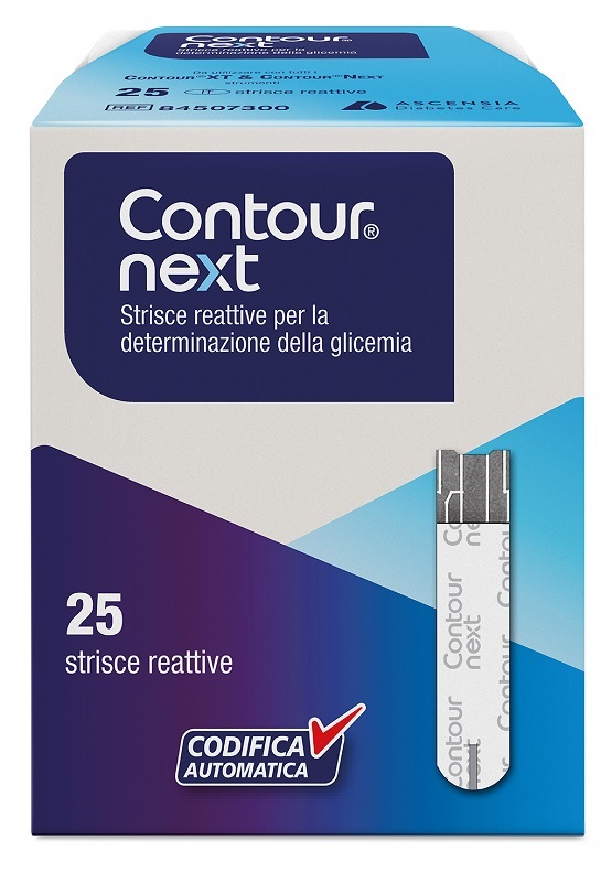 STRISCE MISURAZIONE GLICEMIA CONTOUR NEXT 25 PEZZI - farmaciabianca.it