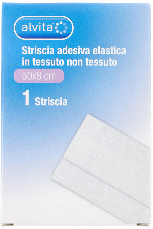 STRISCIA ADESIVA ELASTICA ALVITA TNT 50X8CM - farmaciabianca.it