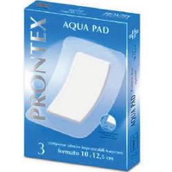 GARZA COMPRESSA PRONTEX AQUA PAD 10X12,5 CM 3 PEZZI - farmaciabianca.it