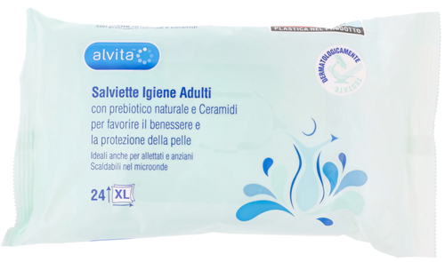 ALVITA SALVIETTE IGIENE ADULTI 24 PEZZI - farmaciabianca.it
