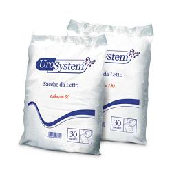 SACCA DI DRENAGGIO DA LETTO PER INCONTINENZA UROSYSTEM TUBO 130 CM SENZA SCARICO 30 PEZZI - farmaciabianca.it
