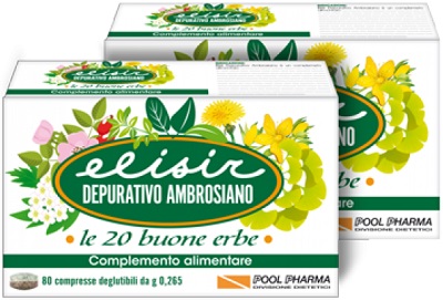 ELISIR DEPURATIVO AMBROSIANO 80 COMPRESSE 21,20 G - farmaciabianca.it