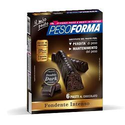 PESOFORMA BARRETTA DOUBLE DARK 6 PASTI 12 X 31 G - farmaciabianca.it