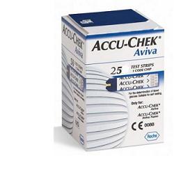 STRISCE MISURAZIONE GLICEMIA ACCU-CHEK AVIVA BRK RETAIL 25 PEZZI - farmaciabianca.it