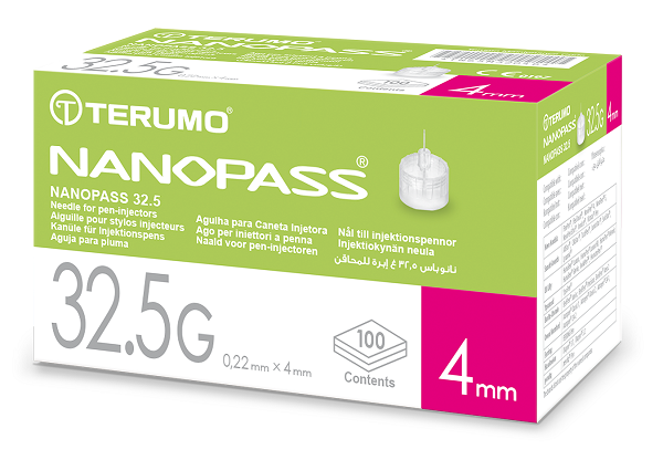 AGO PER PENNA DA INSULINA NANOPASS 32,5 GAUGE LUNGHEZZA 4 MM 100 PEZZI - farmaciabianca.it