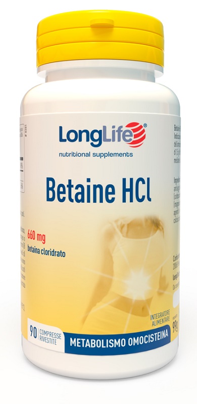 LONGLIFE BETAINE HCL 90 COMPRESSE RIVESTITE - farmaciabianca.it