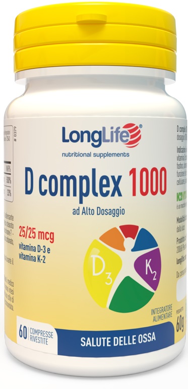 LONGLIFE D COMPLEX 1000 60 COMPRESSE - farmaciabianca.it
