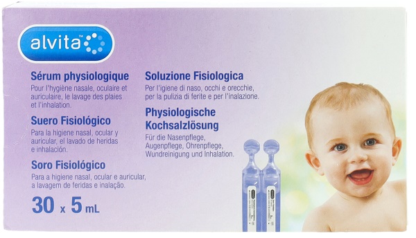 SOLUZIONE FISIOLOGICA ALVITA 30 FIALE X 5 ML - farmaciabianca.it