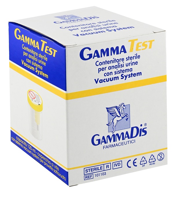 CONTENITORE STERILE PER URINA SOTTOVUOTO 120 ML GAMMADIS - farmaciabianca.it