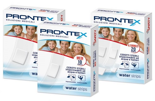 CEROTTO PRONTEX WATER STRIPS ASSORTITO 20 PEZZI - farmaciabianca.it