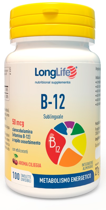LONGLIFE B12 50MCG SUBLINGUALE 100 TAVOLETTE - farmaciabianca.it