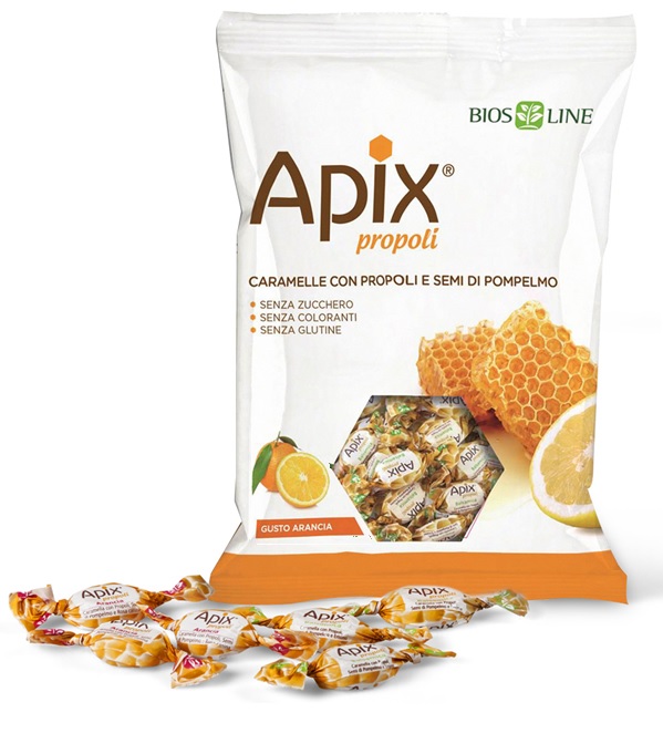 APIX PROPOLI CARAMELLA ARANCIA 50 G BIOSLINE - farmaciabianca.it