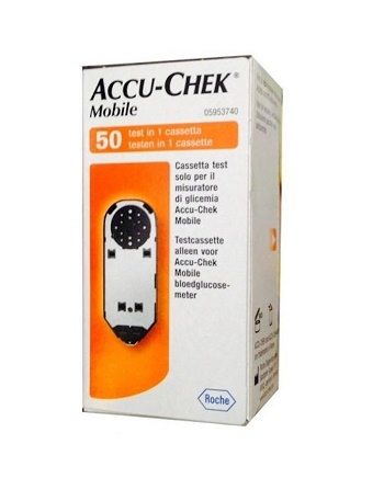 STRISCE MISURAZIONE GLICEMIA ACCU-CHEK MOBILE 50 TEST MIC 2 - farmaciabianca.it