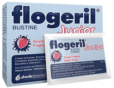 FLOGERIL JUNIOR FRAGOLA 20 BUSTINE - farmaciabianca.it