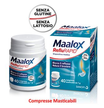 MAALOX REFLURAPID 40 COMPRESSE MASTICABILI - farmaciabianca.it