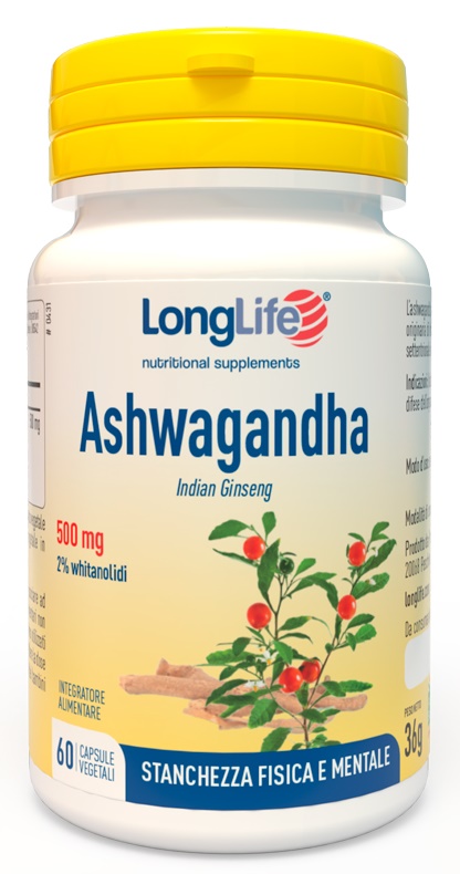 LONGLIFE ASHWAGANDHA 60 CAPSULE 500 MG - farmaciabianca.it