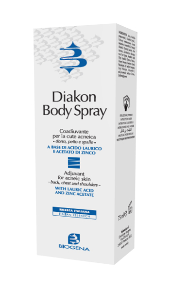 DIAKON BODY SPRAY COADIUVANTE CUTE ACNEICA DORSO PETTO E SPALLE 75 ML - farmaciabianca.it