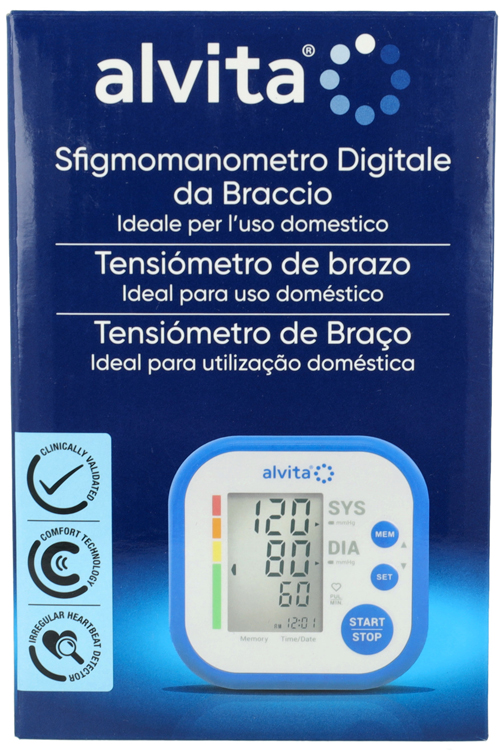 SFIGMOMANOMETRO DIGITALE DA BRACCIO ALVITA - farmaciabianca.it