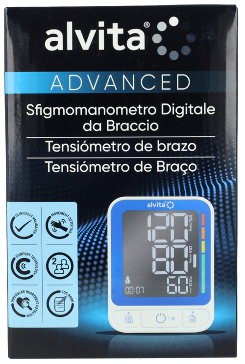 SFIGMOMANOMETRO DIGITALE DA BRACCIO ALVITA ADVANCED - farmaciabianca.it