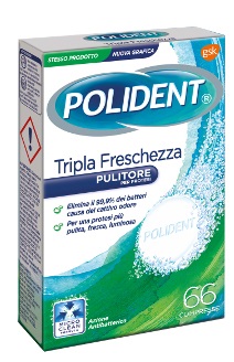 POLIDENT TRIPLA FRESCHEZZA 66 COMPRESSE - farmaciabianca.it