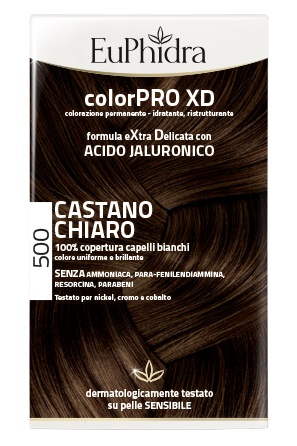 EUPHIDRA COLORPRO XD 500 CAST CHIARO GEL COLORANTE CAPELLI IN FLACONE + ATTIVANTE + BALSAMO + GUANTI - farmaciabianca.it