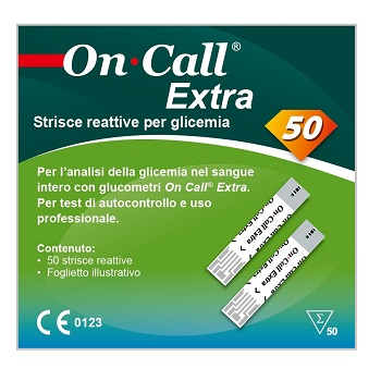 ON CALL EXTRA STRISCE GLICEMIA 50 PEZZI - farmaciabianca.it