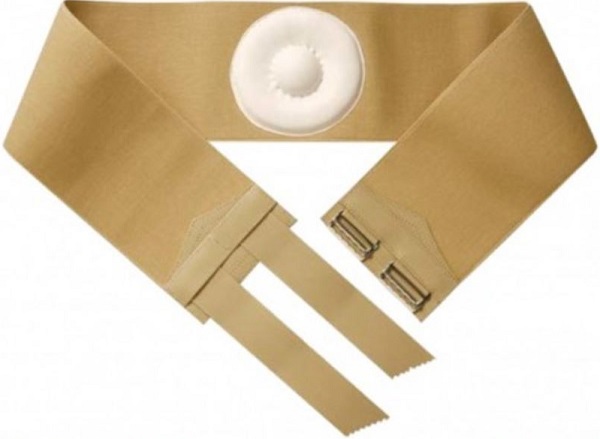 ORIONE 357 CINTO PER ERNIA OMBELICALE CON PELOTTA RIVESTITA IN PELLE BEIGE 9 - farmaciabianca.it