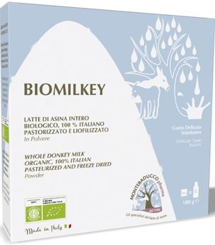 BIOMILKEY LATTE DI ASINA PASTORIZZATO E LIOFILIZZATO BIOLOGICO 100% ITALIANO 100 G - farmaciabianca.it