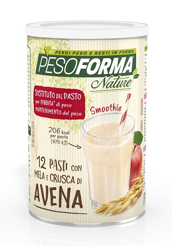 PESOFORMA NATURE SMOOTHIE MELA E CRUSCA AVENA 12 PASTI 420 G - farmaciabianca.it