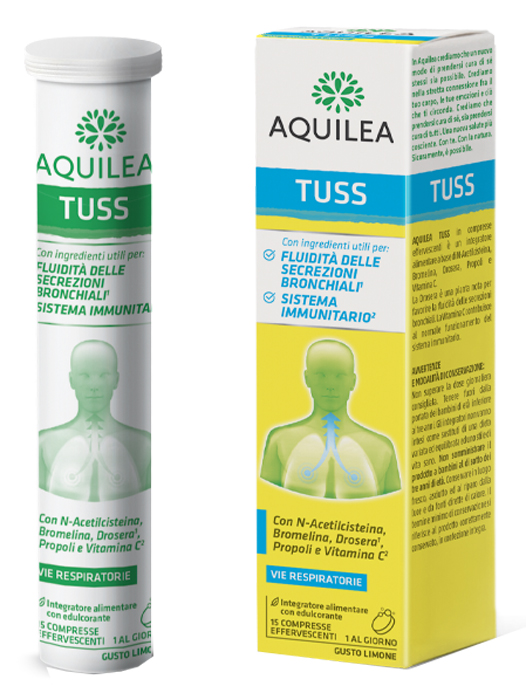 AQUILEA TUSS 15 COMPRESSE EFFERVESCENTI 90 G - farmaciabianca.it