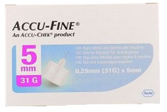 AGO PER PENNA DA INSULINA ACCU-FINE PEN NEEDLE ACCU-CHEK GAUGE 31 X 5MM 100 PEZZI - farmaciabianca.it