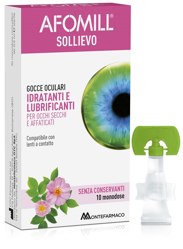 AFOMILL SOLLIEVO GOCCE OCULARI OCCHI 10 FIALE DA 0,5 ML - farmaciabianca.it