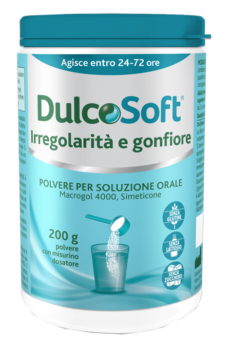 DULCOSOFT IRREGOLARITA' E GONFIORE POLVERE SOLUBILE 200 G - farmaciabianca.it