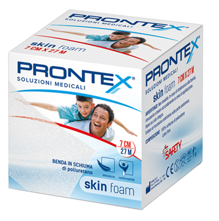 BENDA IN SCHIUMA PRONTEX SKIN FOAM M 27 X 7 CM BIANCO - farmaciabianca.it