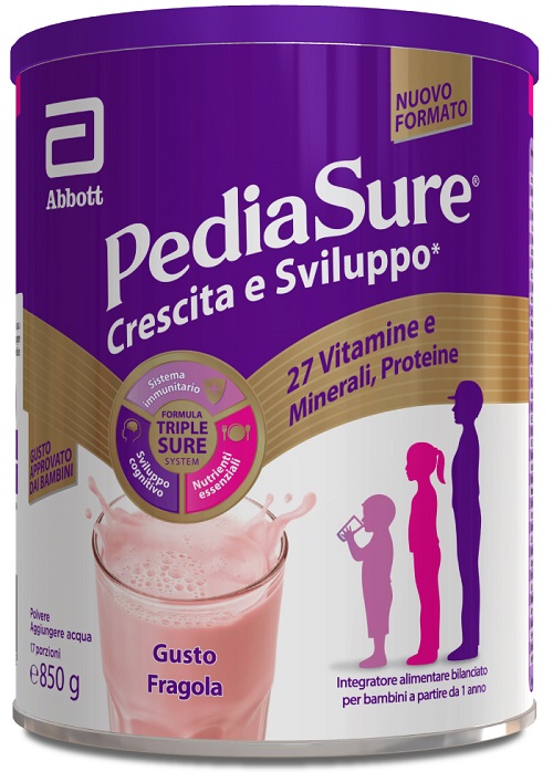 PEDIASURE CRESCITA&SVILUPPO FRAGOLA 850 G - farmaciabianca.it