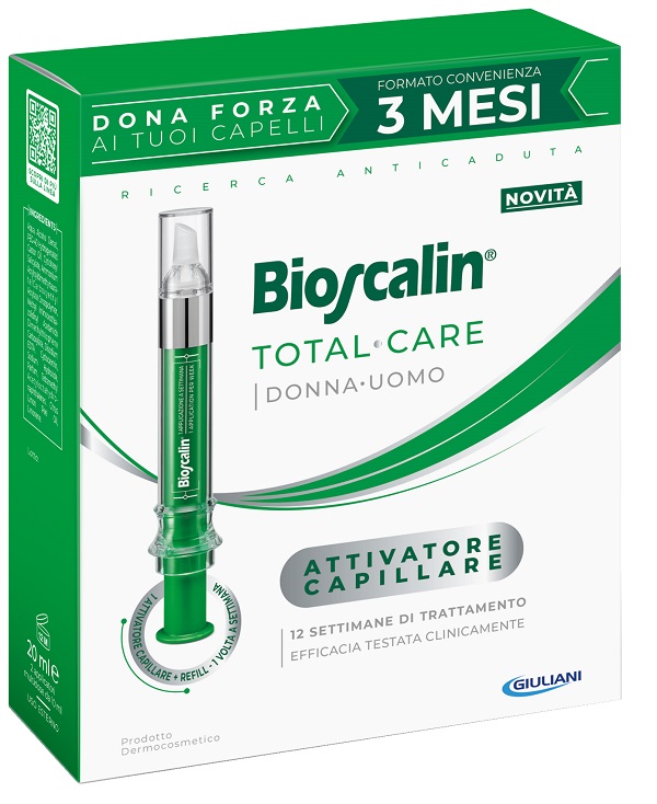 BIOSCALIN TOTAL CARE ATTIVATORE CAPILLARE 2 APPLICATORI MULTIDOSE X 10 ML - farmaciabianca.it