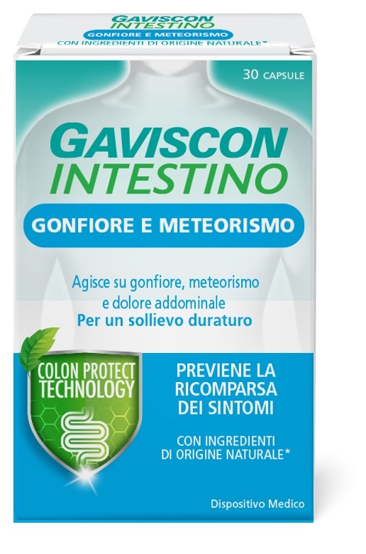 GAVISCON INTESTINO GONFIORE E METEORISMO 30 CAPSULE - farmaciabianca.it