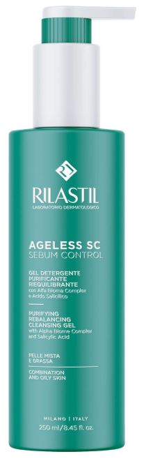 RILASTIL AGELESS SC SEBUM CONTROL GEL DETERGENTE PURIFICANTE RIEQUILIBRANTE 250 ML - farmaciabianca.it
