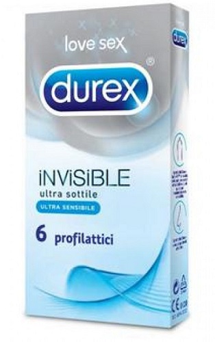 DUREX INVISIBLE PROFILATTICO 6 PEZZI - farmaciabianca.it