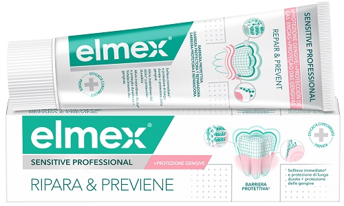 DENTIFRICIO ELMEX SENSITIVE RIPARA & PREVIENE 75 ML - farmaciabianca.it
