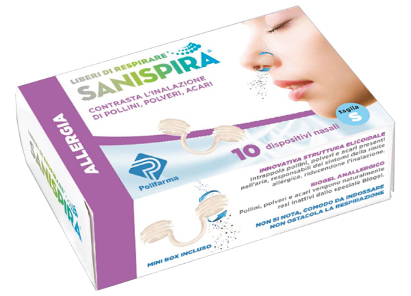 SANISPIRA ALLERGIA DISPOSITIVO NASALE 10 PEZZI TAGLIA L - farmaciabianca.it