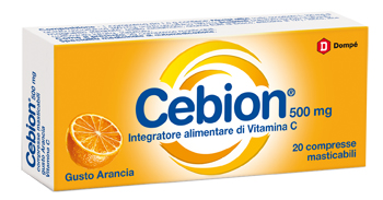 CEBION MASTICABILE ARANCIA VITAMINA C 500 MG 20 COMPRESSE - farmaciabianca.it