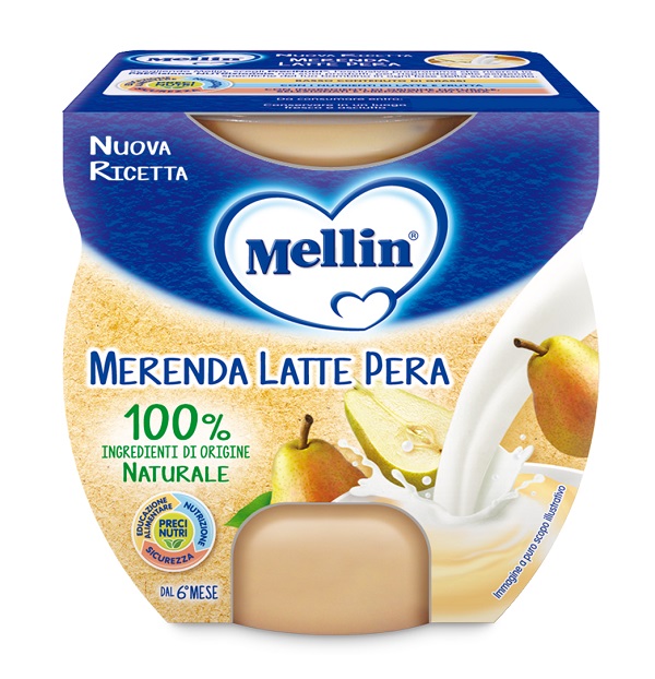 MELLIN MERENDA LATTE PERA 2 X 100 G - farmaciabianca.it